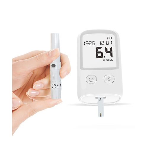 Medidor De Glucosa Digital Sensor Kit 50 Tiras 50 Lancetas