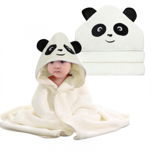 Toallon con Capucha de Panda Infantil