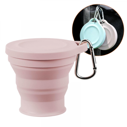 Vaso Termico Plegable Rosa