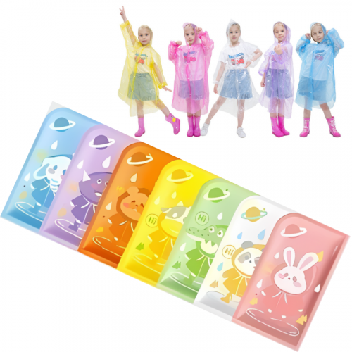 Poncho Impermeable Infantil Pack x7 Unidades