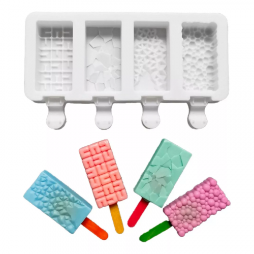 Mini Molde Silicona Paleta De Helado Freezer Palito