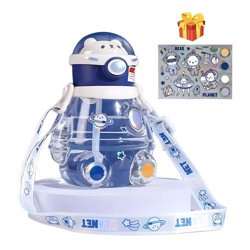 Botella Oso Astronauta con Stickers 700ml