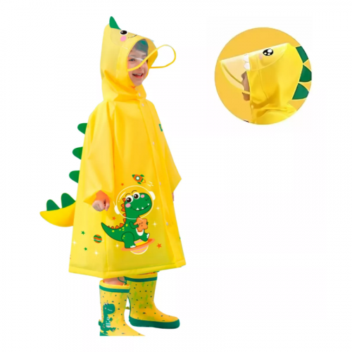 Poncho Pilotin para Lluvia Dinosaurio 