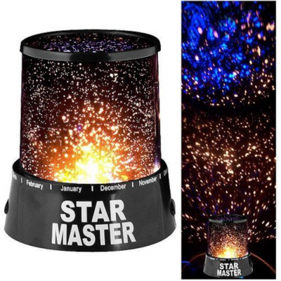 Velador Lámpara Star Máster Proyector Estrellas Usb O Pilas