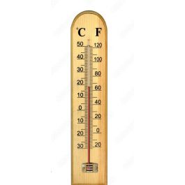Termometro de interior y exterior madera
